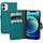 Mobiparts Saffiano Wallet Case voor Apple iPhone 12 Mini - Turquoise