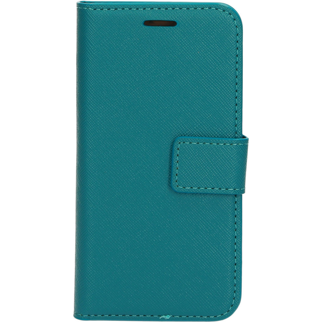 Mobiparts Mobiparts Saffiano Wallet Case voor Apple iPhone 12 Mini - Turquoise