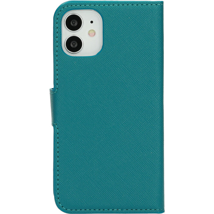 Mobiparts Mobiparts Saffiano Wallet Case Apple iPhone 12 Mini Turquoise