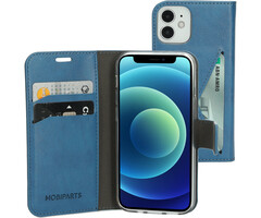 Mobiparts Mobiparts Classic Wallet Case voor Apple iPhone 12 Mini - Steel Blue