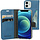 Mobiparts Classic Wallet Case voor Apple iPhone 12 Mini - Steel Blue