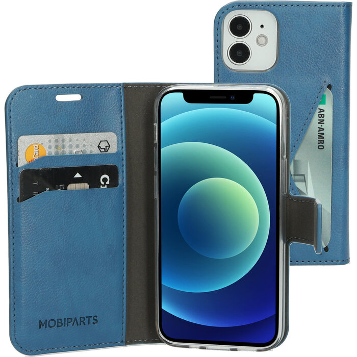 Mobiparts Mobiparts Classic Wallet Case voor Apple iPhone 12 Mini - Steel Blue