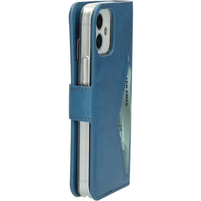 Mobiparts Mobiparts Classic Wallet Case voor Apple iPhone 12 Mini - Steel Blue