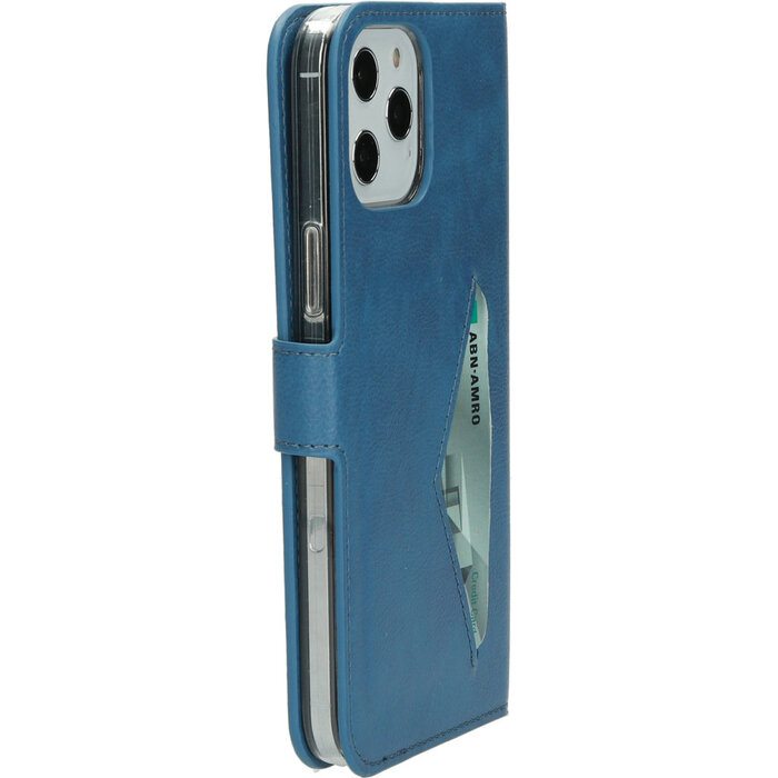 Mobiparts Mobiparts Classic Wallet Case voor iPhone 12 Pro Max - Staalblauw