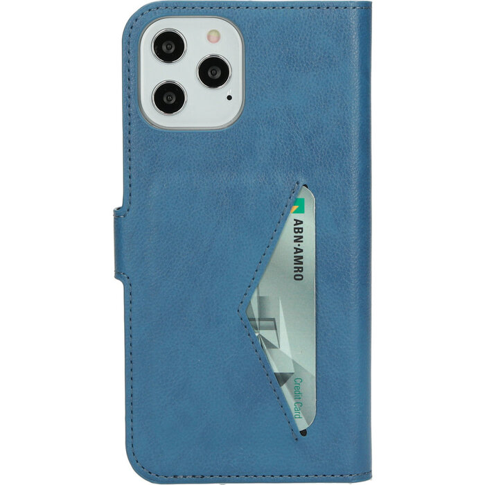 Mobiparts Mobiparts Classic Wallet Case voor iPhone 12 Pro Max - Staalblauw