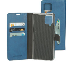 Mobiparts Mobiparts Classic Wallet Case voor Samsung Galaxy A42 - Staalblauw