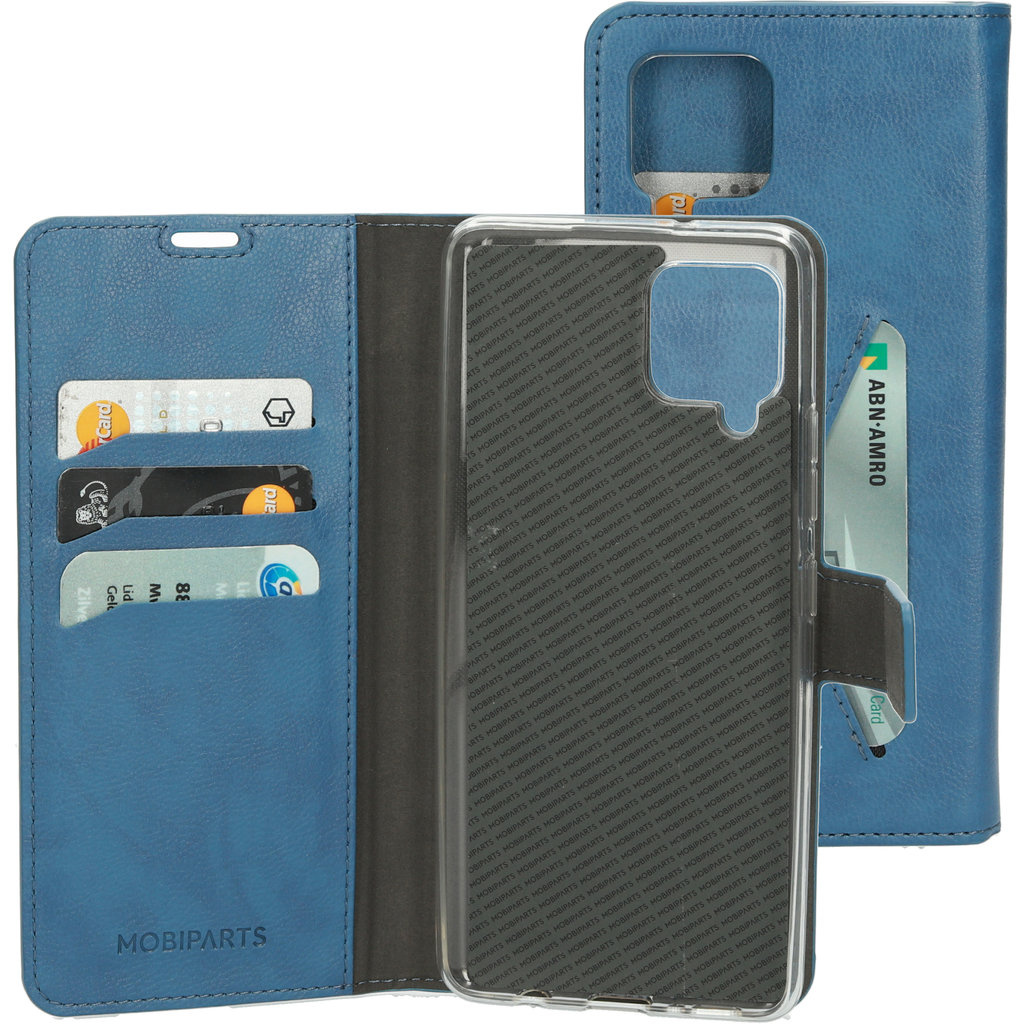Mobiparts Mobiparts Classic Wallet Case voor Samsung Galaxy A42 - Staalblauw