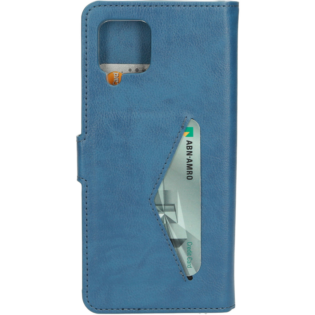 Mobiparts Mobiparts Classic Wallet Case voor Samsung Galaxy A42 - Staalblauw