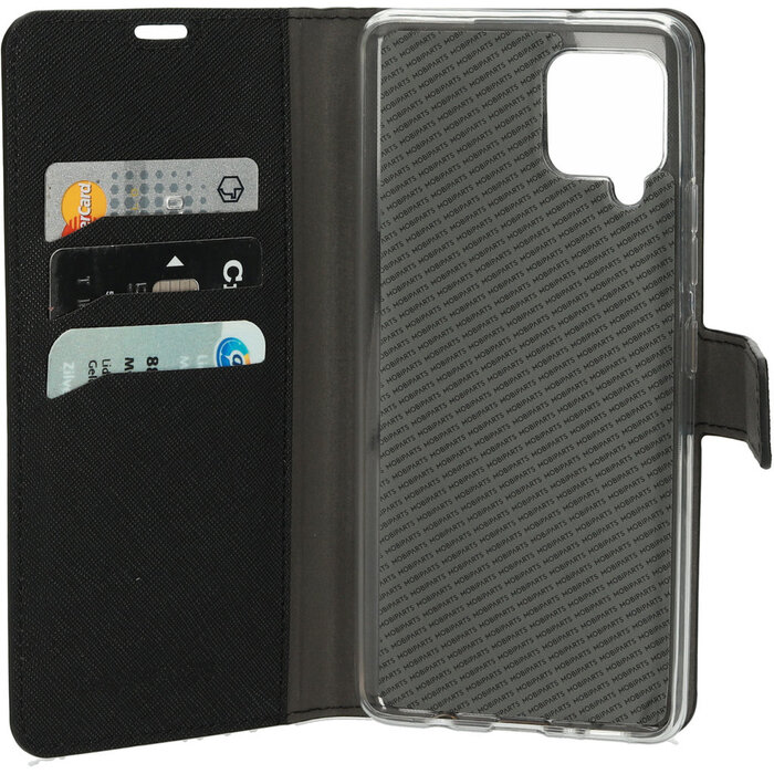 Mobiparts Mobiparts Saffiano Wallet Case voor Samsung Galaxy A42 - Zwart
