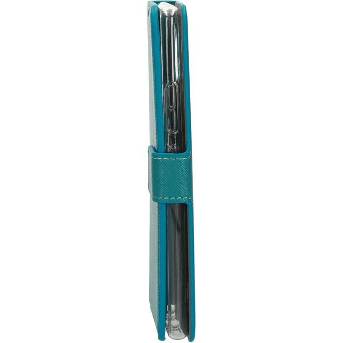 Mobiparts Mobiparts Saffiano Wallet Case voor Samsung Galaxy A42 - Turquoise