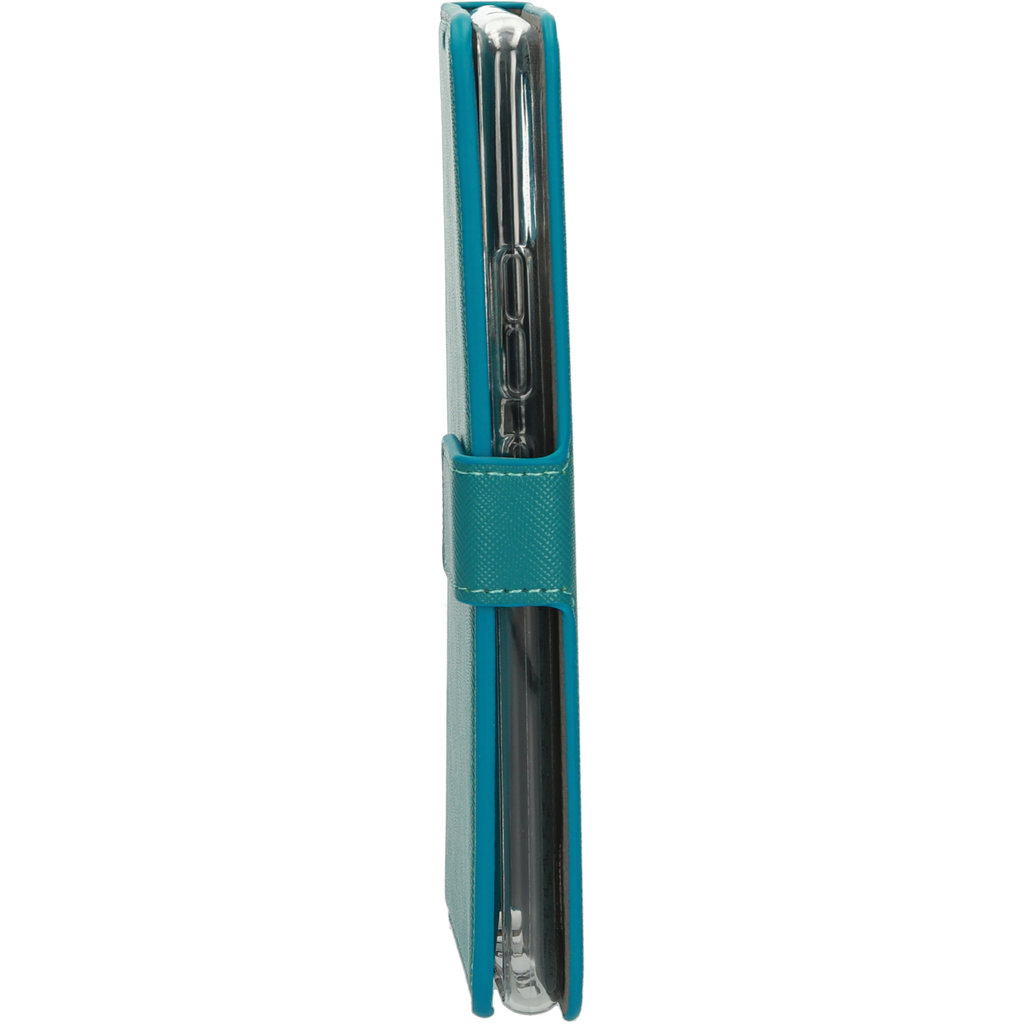 Mobiparts Mobiparts Saffiano Wallet Case voor Samsung Galaxy A42 - Turquoise