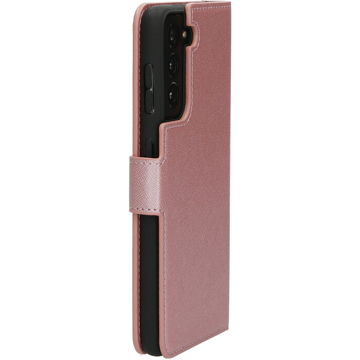 Mobiparts Mobiparts Saffiano Wallet Case voor Samsung Galaxy S21 - Roze
