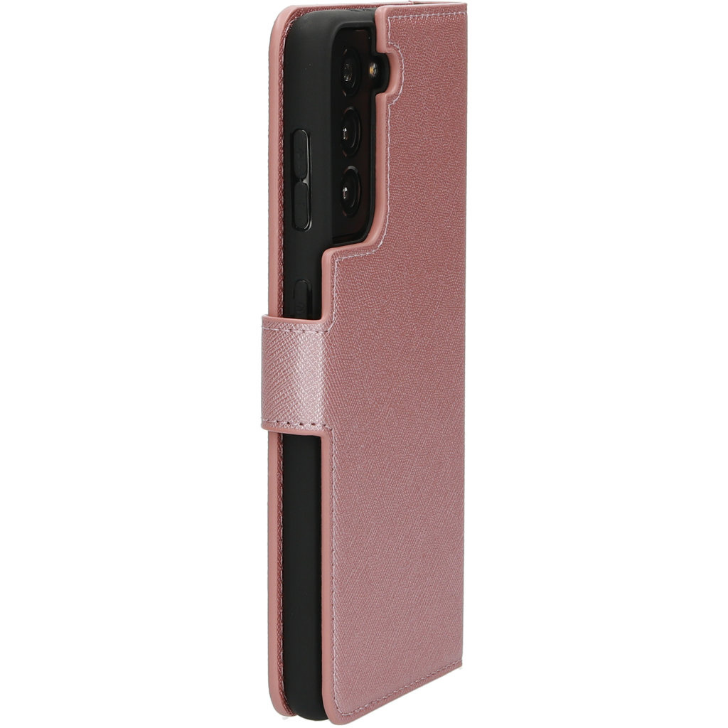 Mobiparts Mobiparts Saffiano Wallet Case voor Samsung Galaxy S21 - Roze