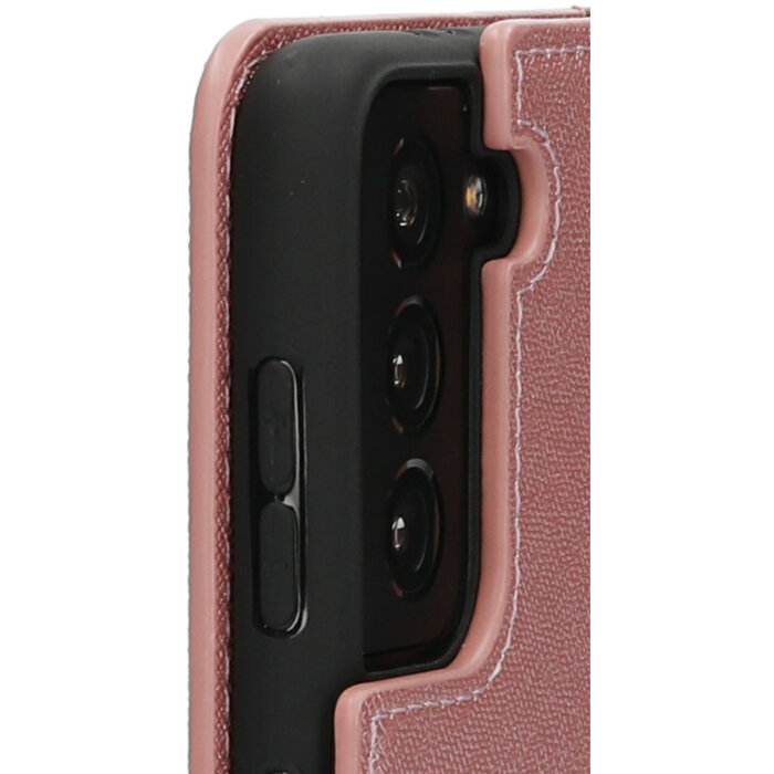 Mobiparts Mobiparts Saffiano Wallet Case voor Samsung Galaxy S21 - Roze