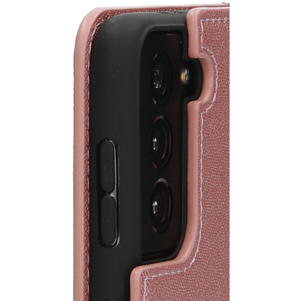 Mobiparts Mobiparts Saffiano Wallet Case voor Samsung Galaxy S21 - Roze