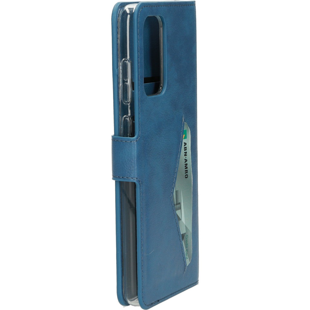 Mobiparts Mobiparts Classic Wallet Case voor Samsung Galaxy A72 - Staalblauw