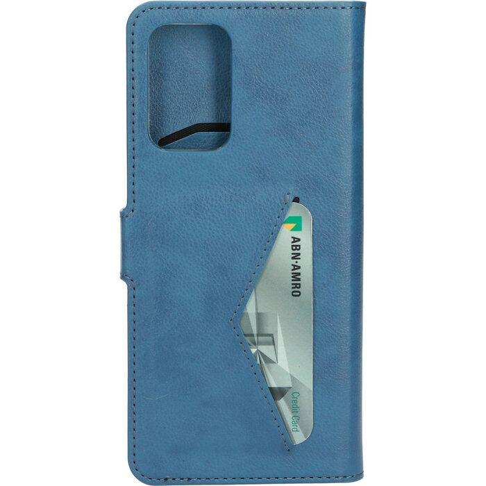 Mobiparts Mobiparts Classic Wallet Case voor Samsung Galaxy A72 - Staalblauw