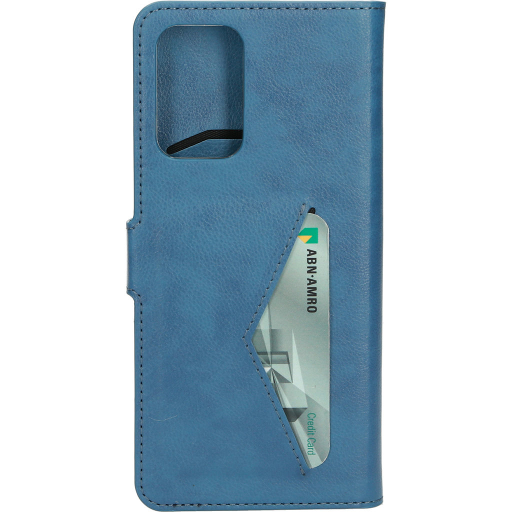 Mobiparts Mobiparts Classic Wallet Case voor Samsung Galaxy A72 - Staalblauw