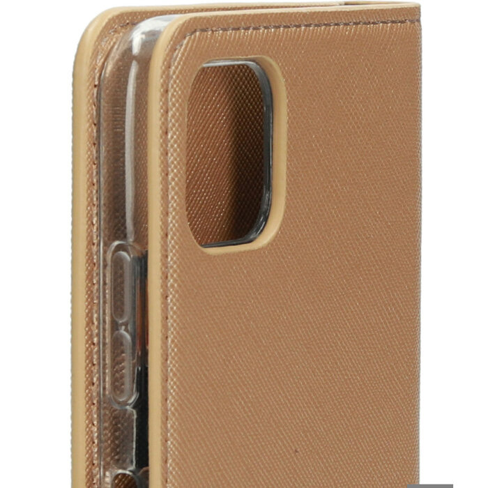 Mobiparts Mobiparts Saffiano Wallet Case Samsung Galaxy A22 5G (2021) Copper