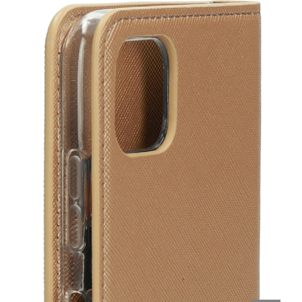 Mobiparts Mobiparts Saffiano Wallet Case voor Samsung Galaxy A22 5G - Koper