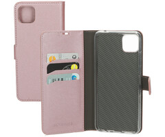 Mobiparts Mobiparts Saffiano Wallet Case voor Samsung Galaxy A22 5G - Roze