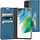 Mobiparts Classic Wallet Case Samsung Galaxy S21 FE (2022) Steel Blue