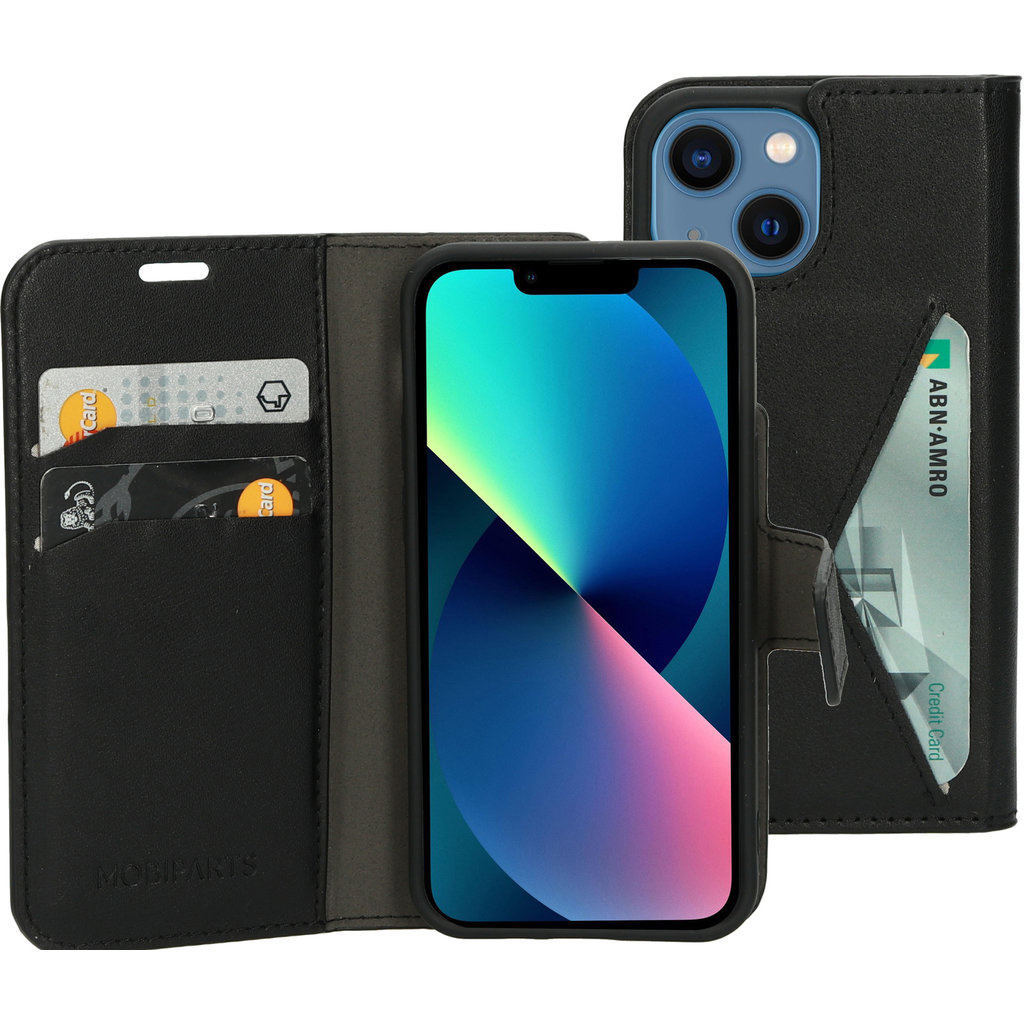 Mobiparts Mobiparts Classic Wallet Case voor iPhone 13 Mini / 12 Mini - Zwart