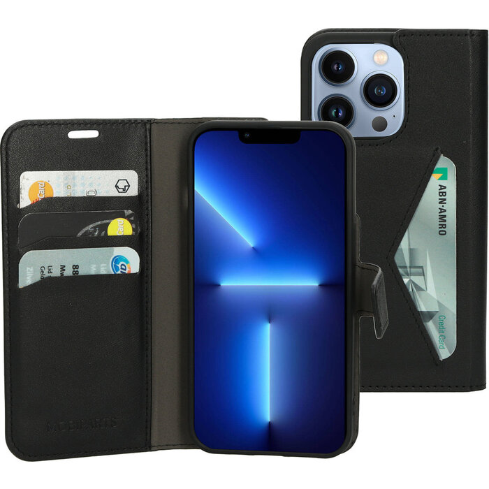 Mobiparts Mobiparts Classic Wallet Case voor iPhone 13 Pro - Zwart
