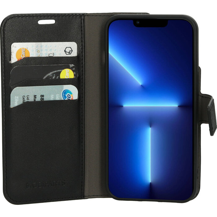 Mobiparts Mobiparts Classic Wallet Case voor iPhone 13 Pro - Zwart