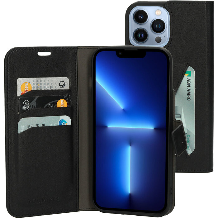 Mobiparts Mobiparts Classic Wallet Case voor Apple iPhone 13 Pro Max - Zwart