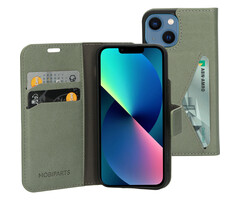 Mobiparts Mobiparts Classic Wallet Case voor iPhone 13 Mini - Stone Green