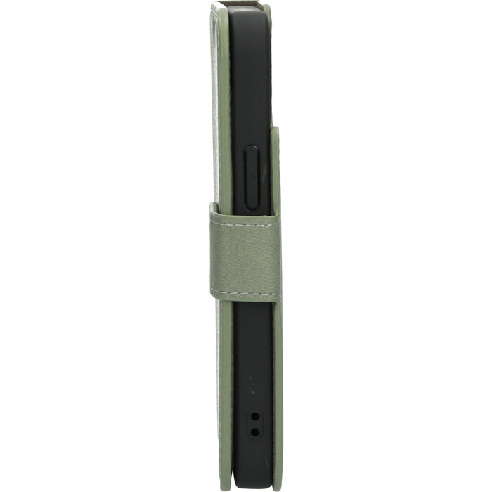 Mobiparts Mobiparts Classic Wallet Case voor iPhone 13 Mini - Stone Green