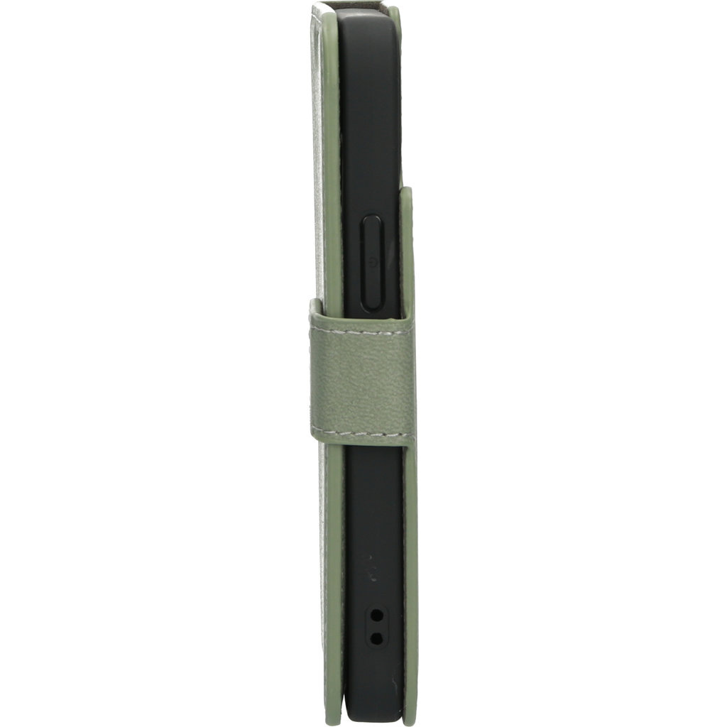 Mobiparts Mobiparts Classic Wallet Case voor iPhone 13 Mini - Stone Green