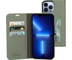 Mobiparts Mobiparts Classic Wallet Case Apple iPhone 13 Pro Max Stone Green