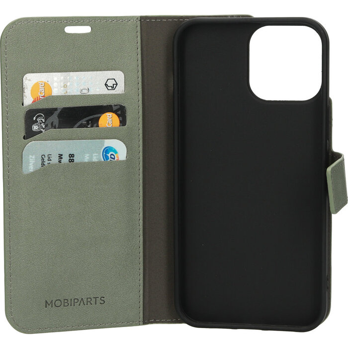 Mobiparts Mobiparts Classic Wallet Case iPhone 13 Pro Max - Stone Green