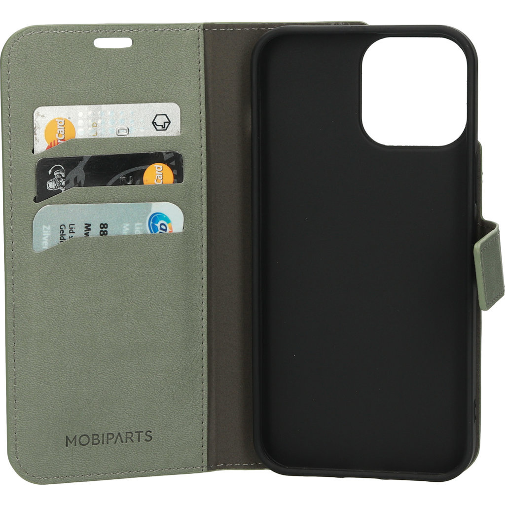 Mobiparts Mobiparts Classic Wallet Case Apple iPhone 13 Pro Max Stone Green