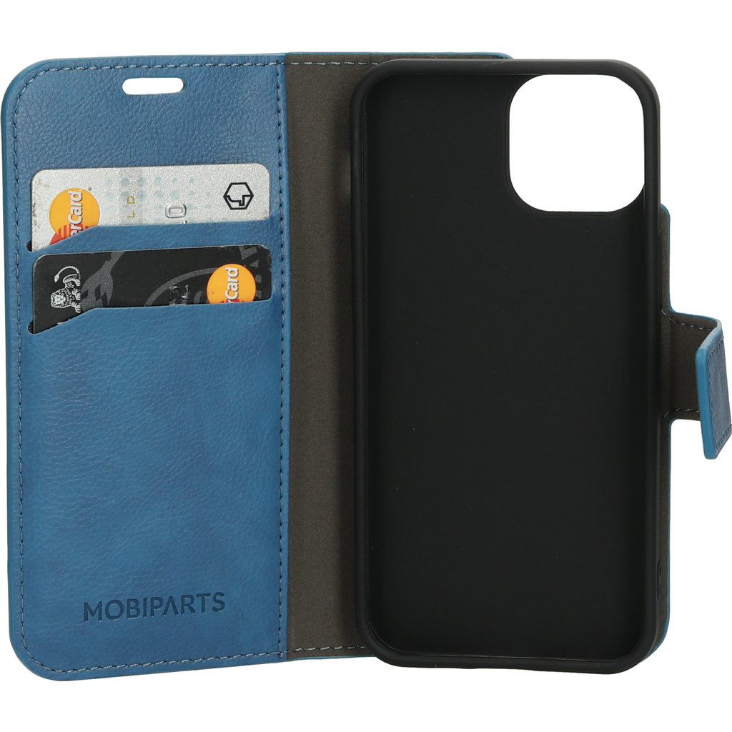 Mobiparts Mobiparts Classic Wallet Case voor iPhone 13 Mini - Steel Blue