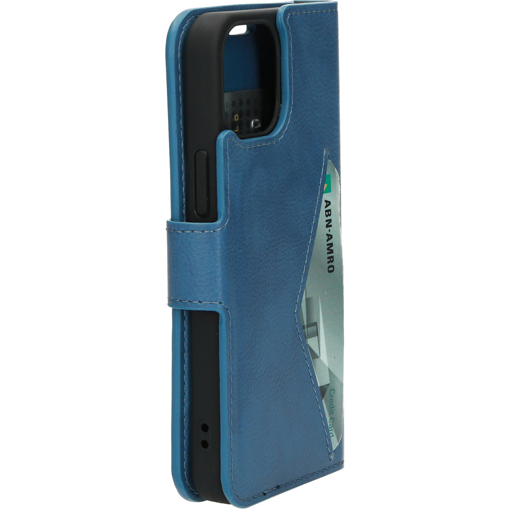 Mobiparts Mobiparts Classic Wallet Case voor iPhone 13 Mini - Steel Blue