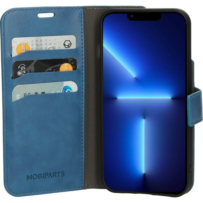 Mobiparts Mobiparts Classic Wallet Case voor Apple iPhone 13 Pro - Steel Blue