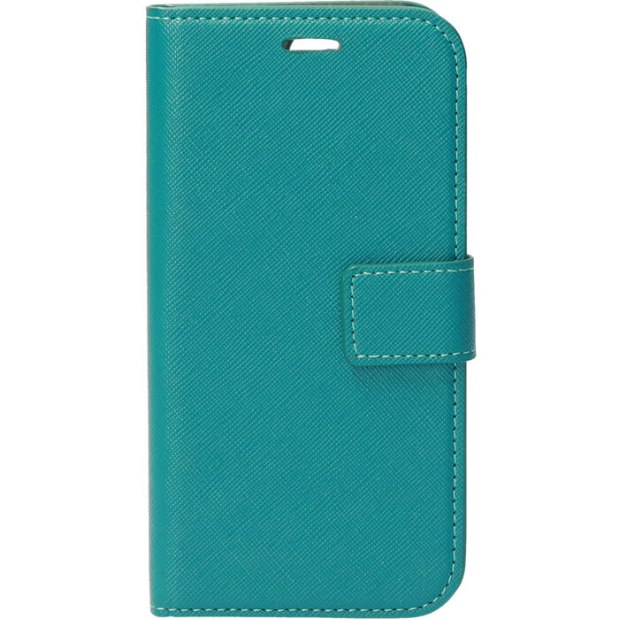 Mobiparts Mobiparts Saffiano Wallet Case voor Apple iPhone 13 Pro - Turquoise