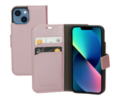Mobiparts Mobiparts Saffiano Wallet Case voor iPhone 13 Mini - Roze