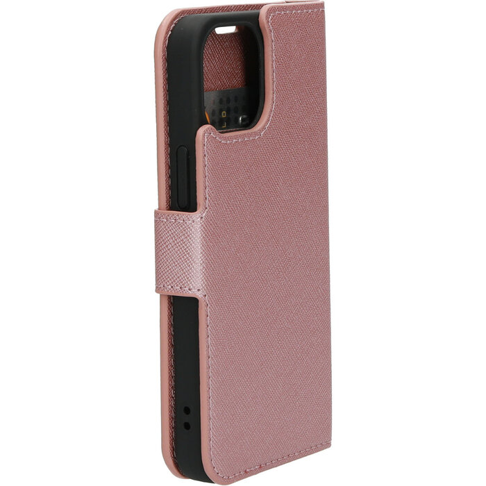 Mobiparts Mobiparts Saffiano Wallet Case voor iPhone 13 Mini - Roze