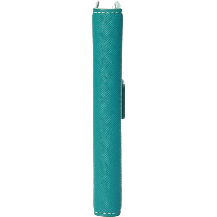 Mobiparts Mobiparts Saffiano Wallet Case voor Apple iPhone 13 Mini - Turquoise