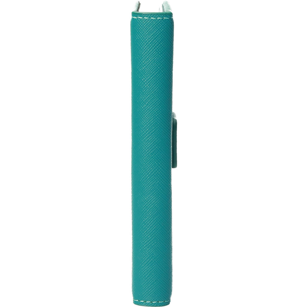 Mobiparts Mobiparts Saffiano Wallet Case voor Apple iPhone 13 Mini - Turquoise