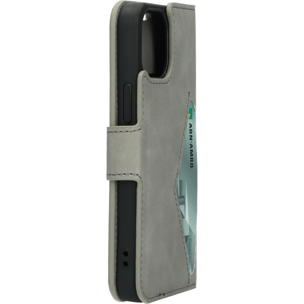 Mobiparts Mobiparts Classic Wallet Case voor iPhone 13 Mini - Granite Grey