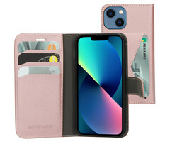 Mobiparts Mobiparts Classic Wallet Case voor iPhone 13 Mini - Roze