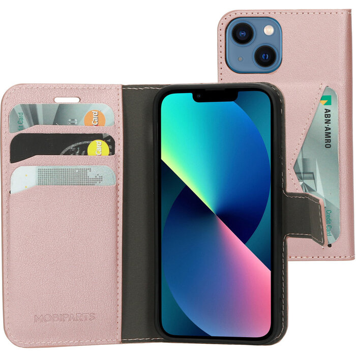 Mobiparts Mobiparts Classic Wallet Case voor iPhone 13 Mini - Roze