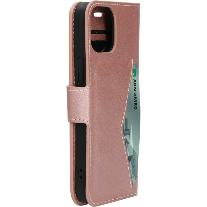 Mobiparts Mobiparts Classic Wallet Case voor iPhone 13 Mini - Roze