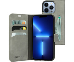 Mobiparts Mobiparts Classic Wallet Case voor iPhone 13 Pro - Granite Grey
