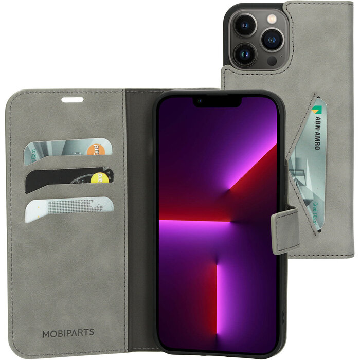 Mobiparts Mobiparts Classic Wallet Case Apple iPhone 13 Pro Max Granite Grey